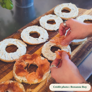 Préparation bagel La Caserne