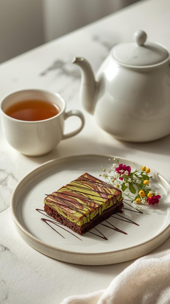 Brownies au matcha